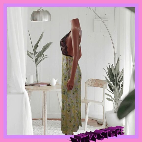 NWT {Victoria's Secret} Island Chic: {Victoria's Secret} Lace Slip Dress, Size M - Picture 2 of 8